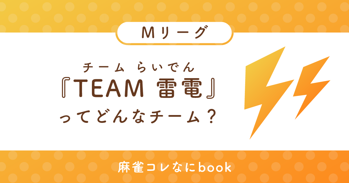 チーム雷電ってどんなチーム？