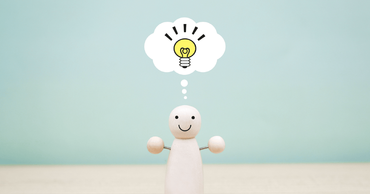 ひらめいた様子