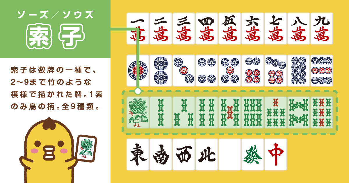 麻雀牌 索子 ソウズ ソーズ 一覧