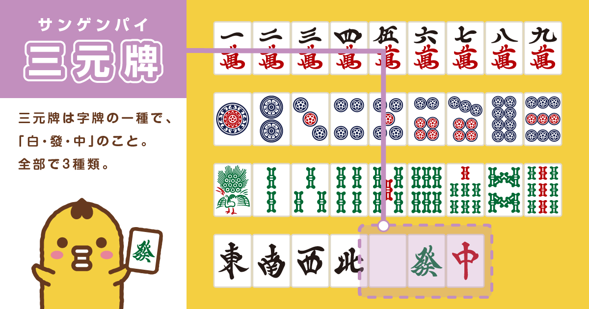 麻雀牌 三元牌 サンゲンパイ 一覧