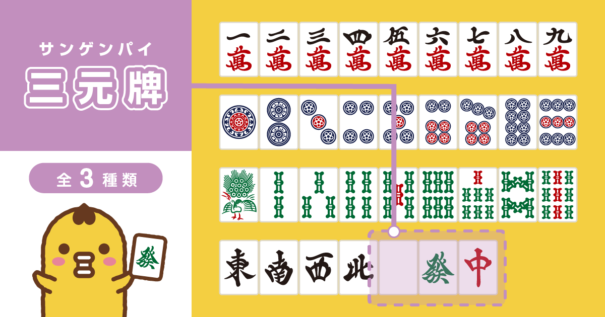 麻雀牌 三元牌 サンゲンパイ 一覧